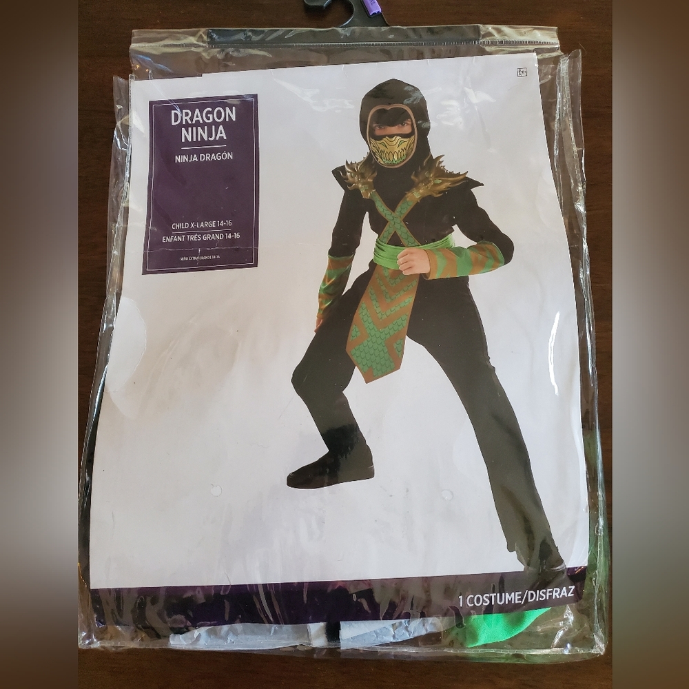 NWT Dragon Ninja Costume Size XL 14-16 - Picture 2 of 3